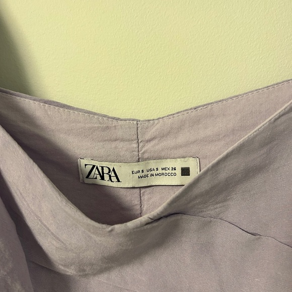 Purple Zara puff sleeve top | Size small | Like New - Picture 3 of 3